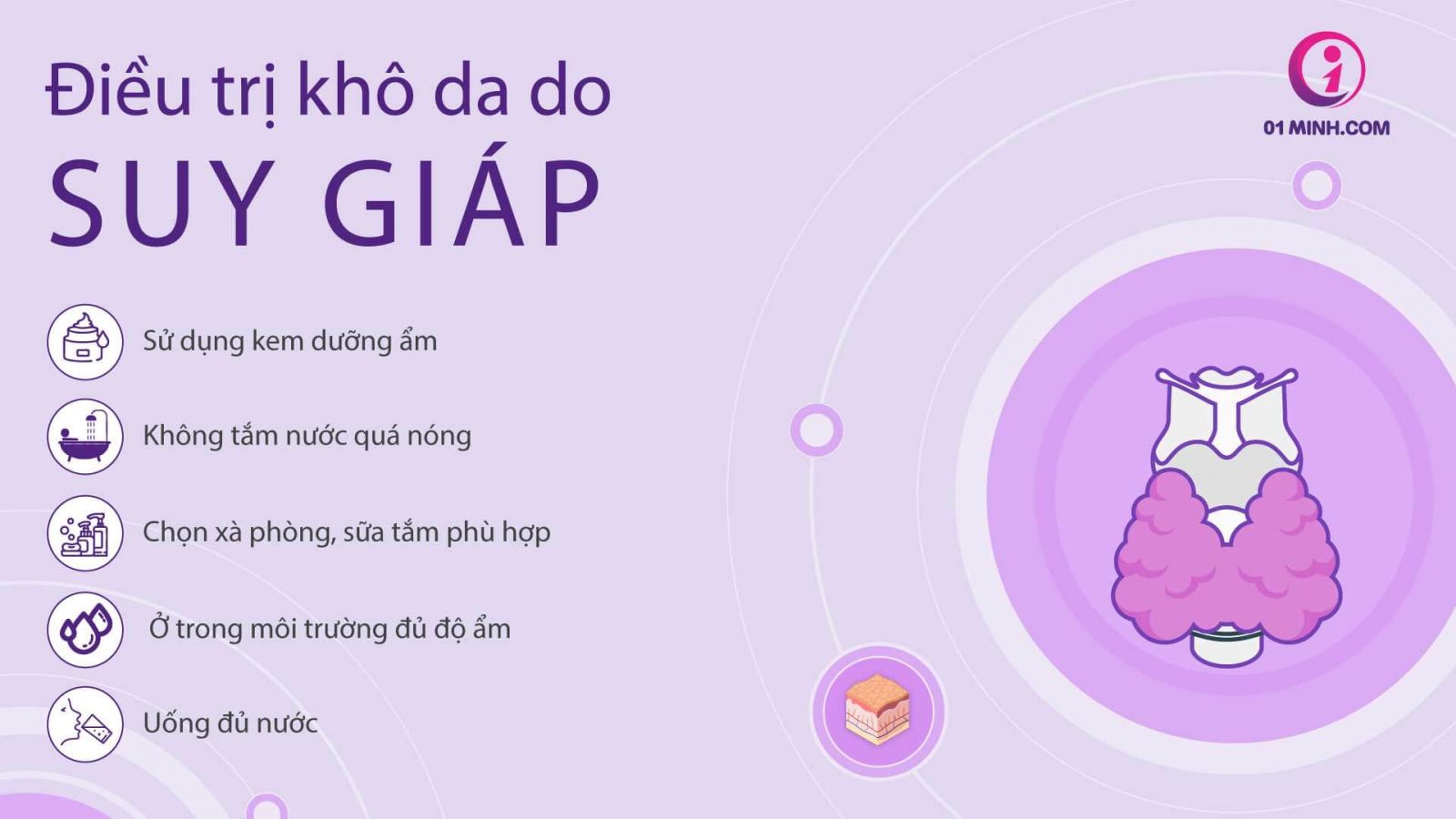 điều trị khô da do suy giáp