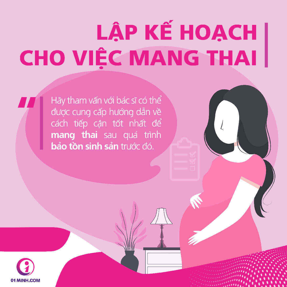 lập kế hoạch mang thai điều trị thành công ung thư giáp