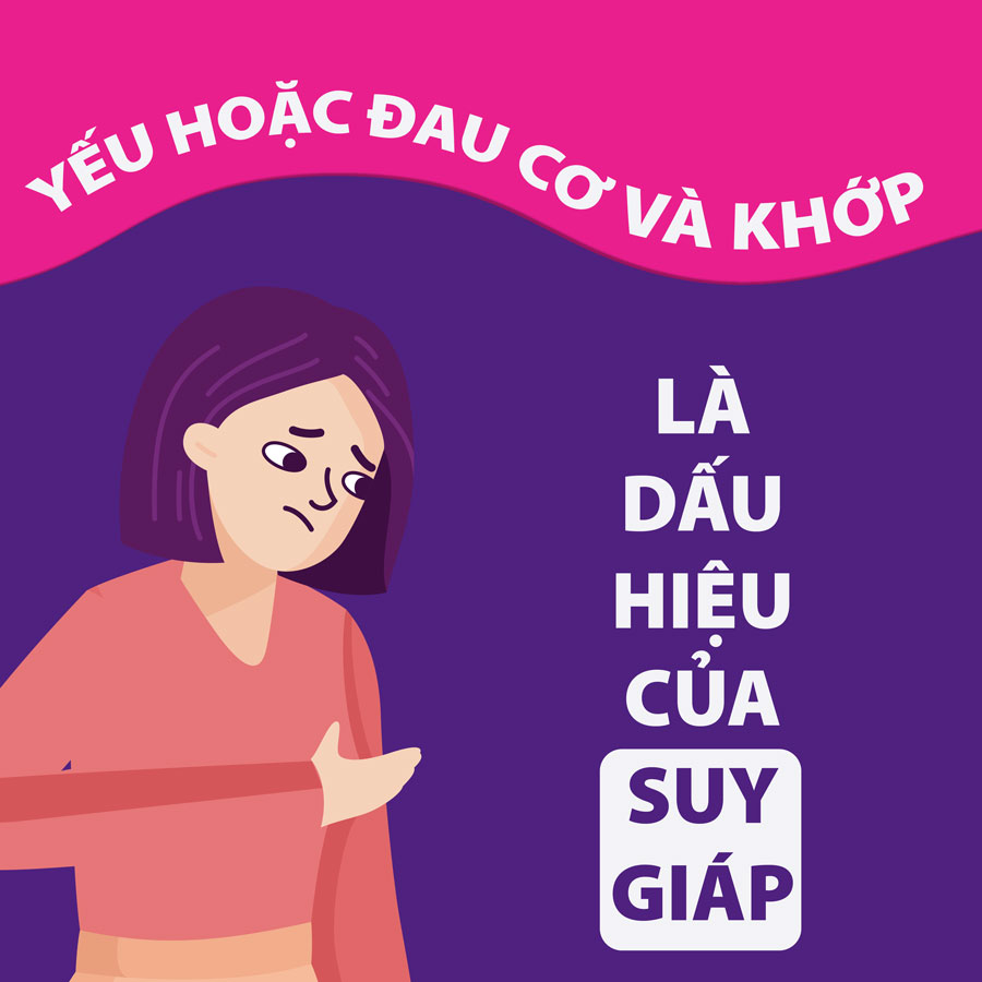  Yếu hoặc đau cơ và khớp là triệu chứng suy giáp