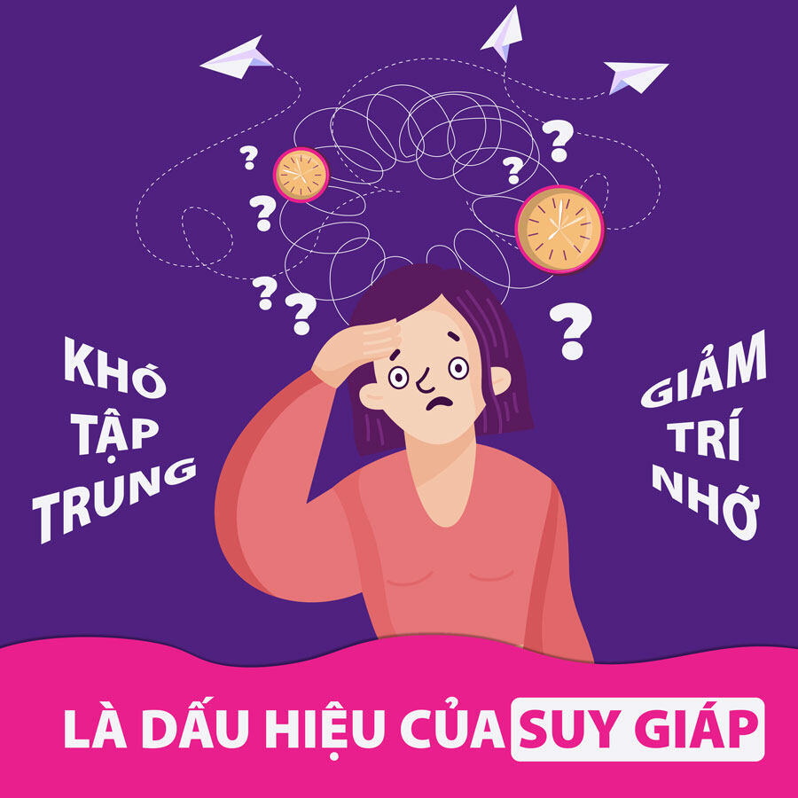 Giảm trí nhớ là triệu chứng suy giáp thường gặp