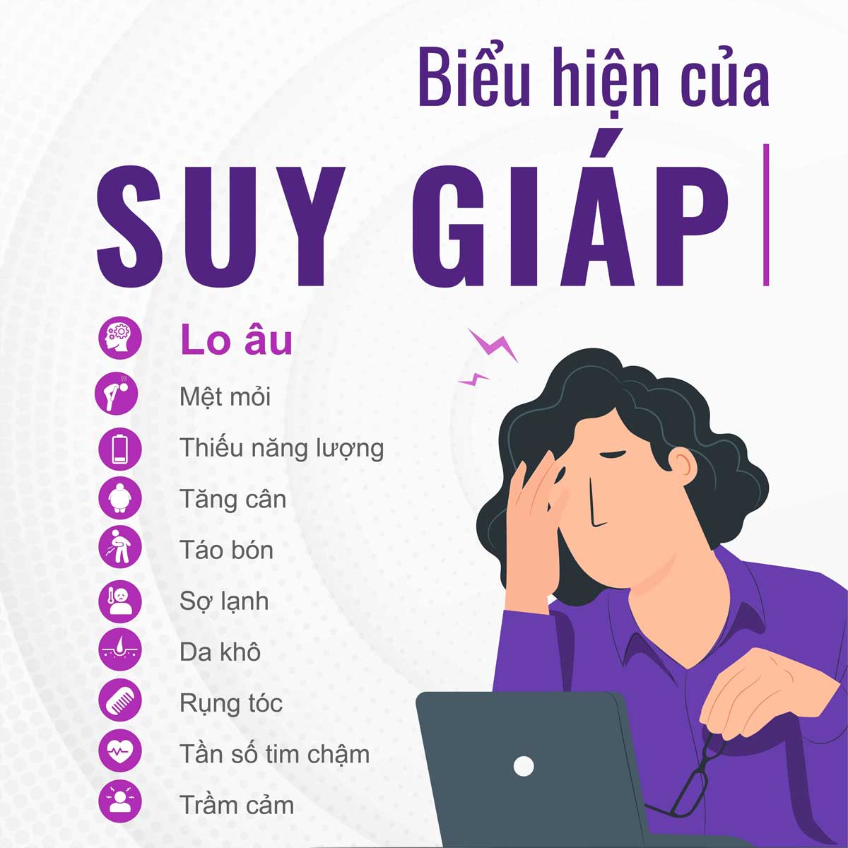 triệu chứng suy giáp