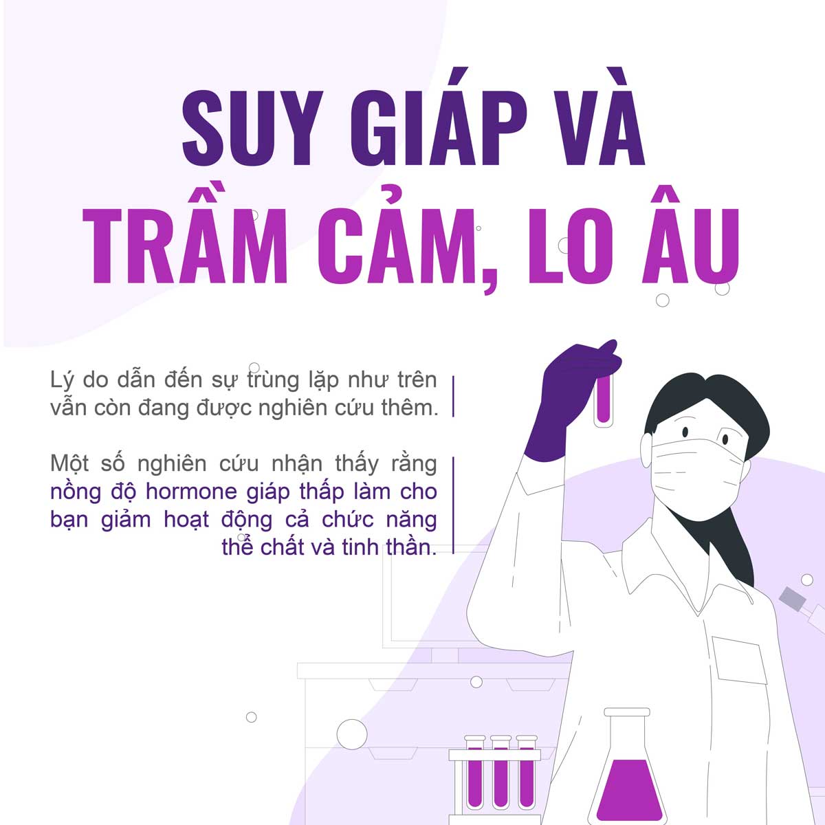 suy giáp và trầm cảm, lo âu