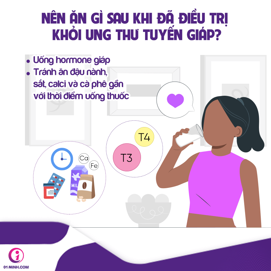  Chế độ ăn uống cho bệnh nhân sau khi điều trị ung thư tuyến giáp