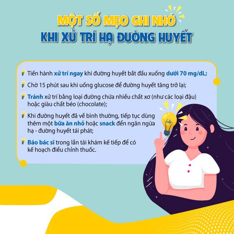 Một số mẹo khi xử trí hạ đường huyết