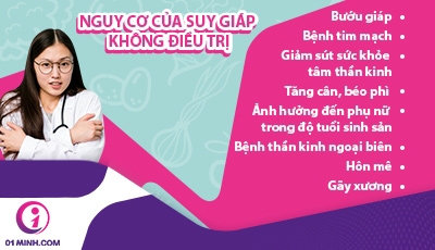 Nguy cơ suy giáp không điều trị: Có những biến chứng nguy hiểm nào?